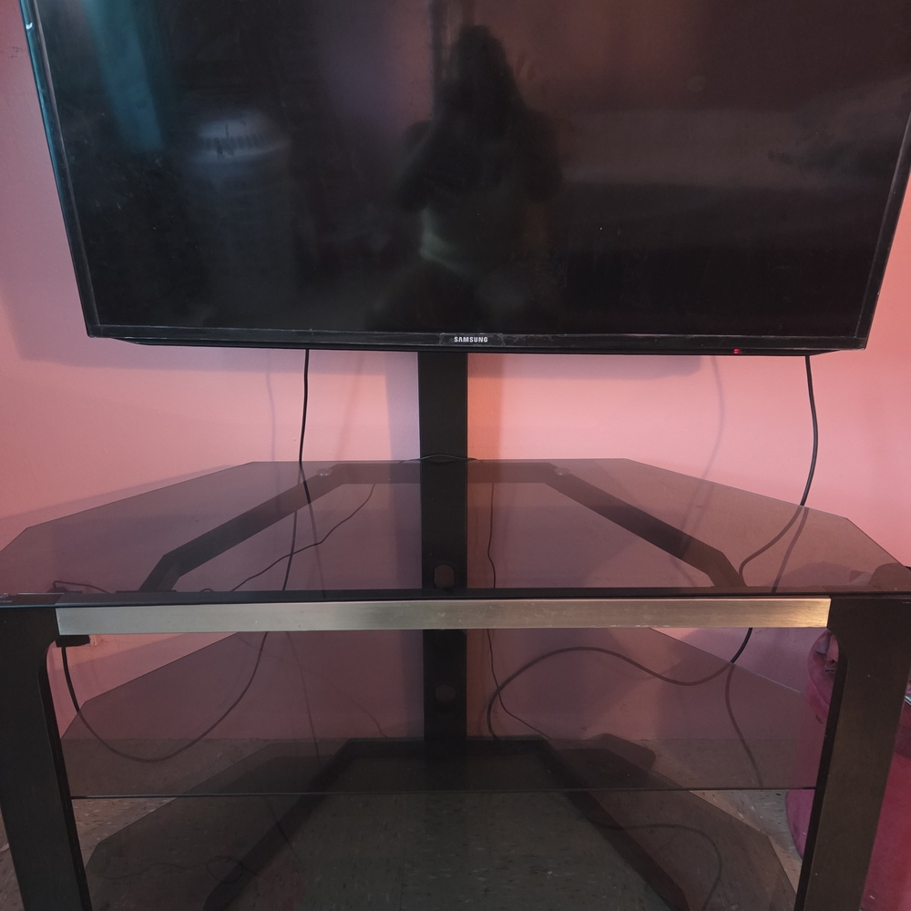 TV Stand with Glass